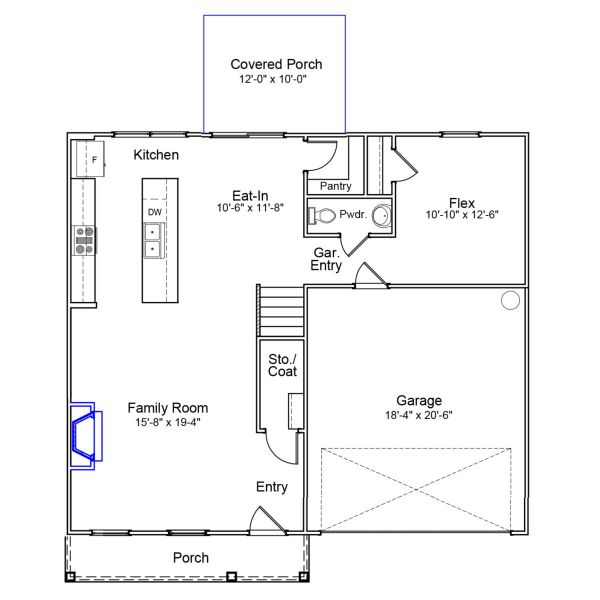 2D floor plan layout of this home in Winston Point, Gilbert, SC (Image 3). 2D floor plan layout of this home in Winston Point, Gilbert, SC (Image 3).
