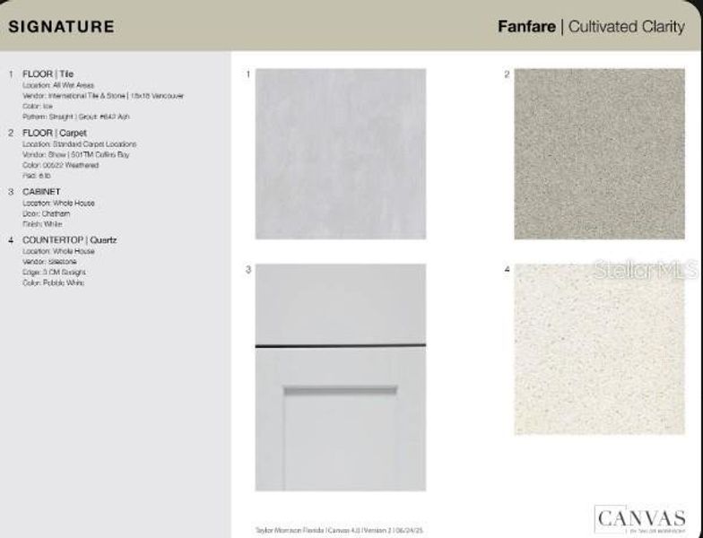 Sample of building materials used in homes in Coasterra Community Group Page, Palmetto (Image 38).