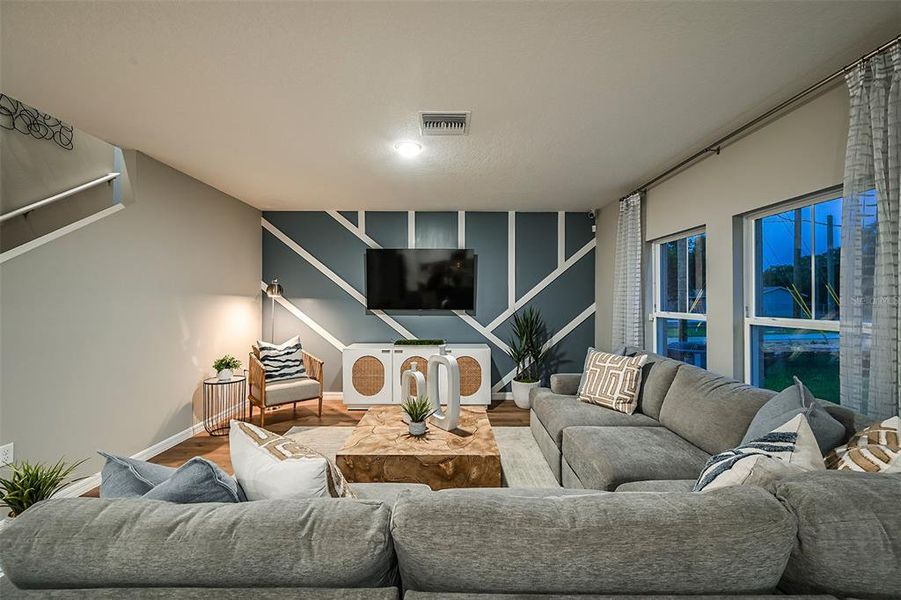 Furnished interior view inside a new home in Crosswinds, Haines City (Image 19). Furnished interior view inside a new home in Crosswinds, Haines City (Image 19).