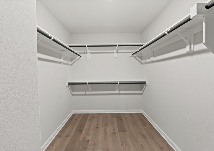 The master bathroom has a large walk-in closet. The master bathroom has a large walk-in closet.