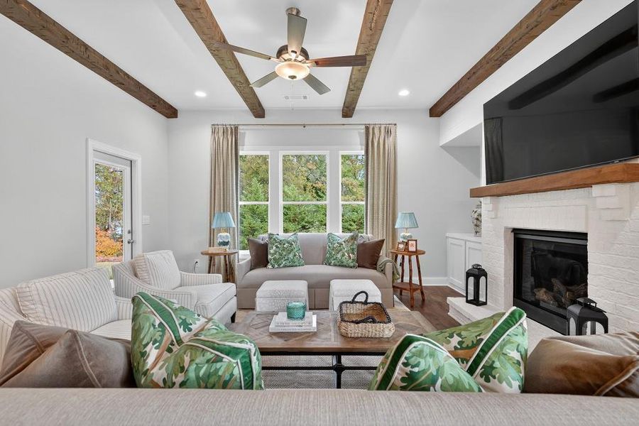 Furnished interior view inside a new home in Hemingway, Flowery Branch (Image 13).