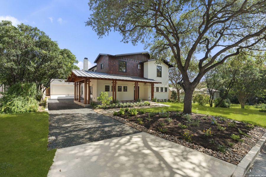 Front exterior of a new home in , San Antonio, TX, highlighting curb appeal (Image 27).