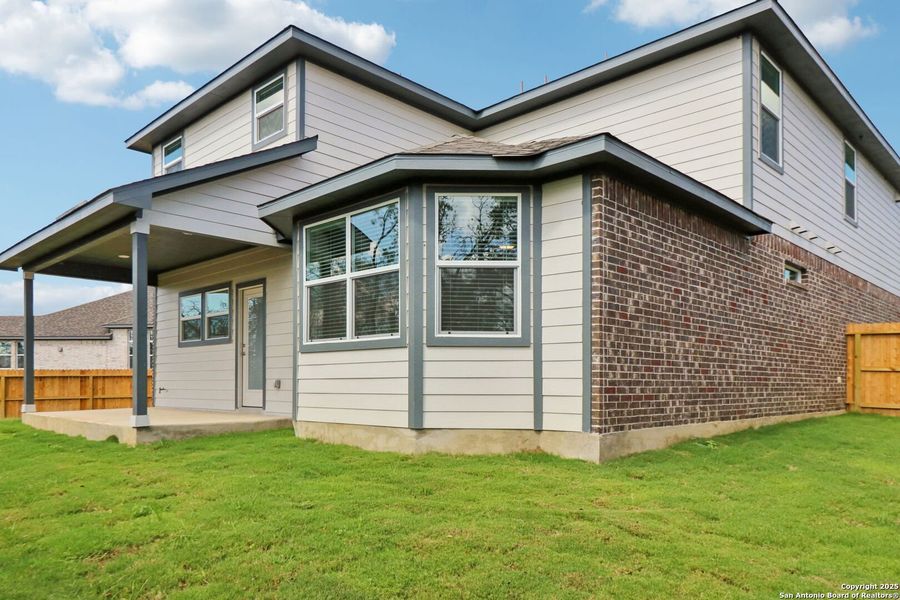 Exterior details and patio area of a home in Carmel Ranch, Schertz (Image 29). Exterior details and patio area of a home in Carmel Ranch, Schertz (Image 29).