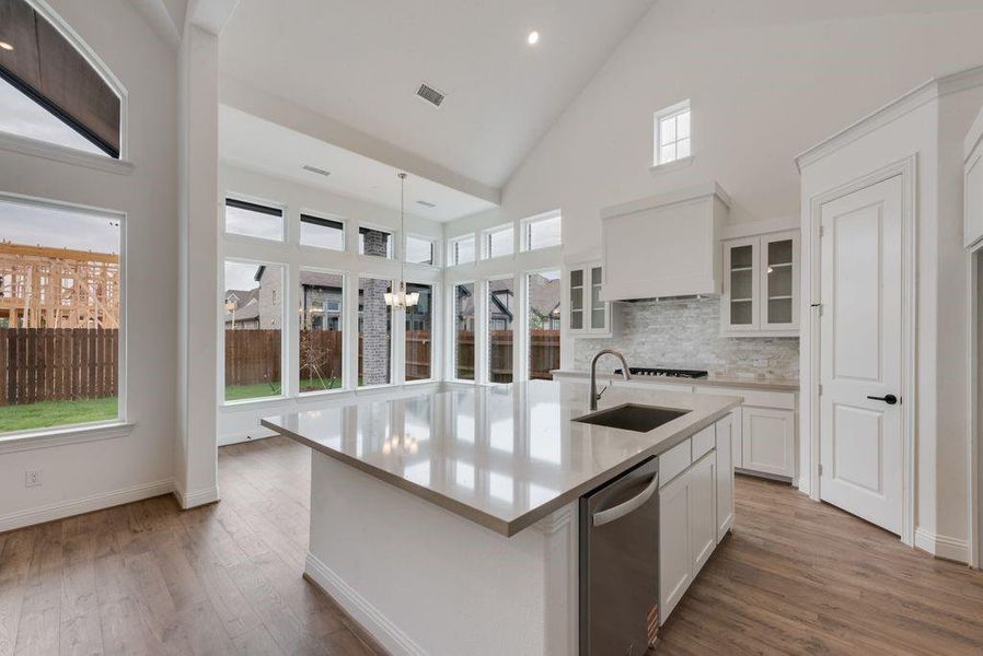 Furnished interior view inside a new home in Cedar Ridge Estates, Grand Prairie (Image 4). Furnished interior view inside a new home in Cedar Ridge Estates, Grand Prairie (Image 4).