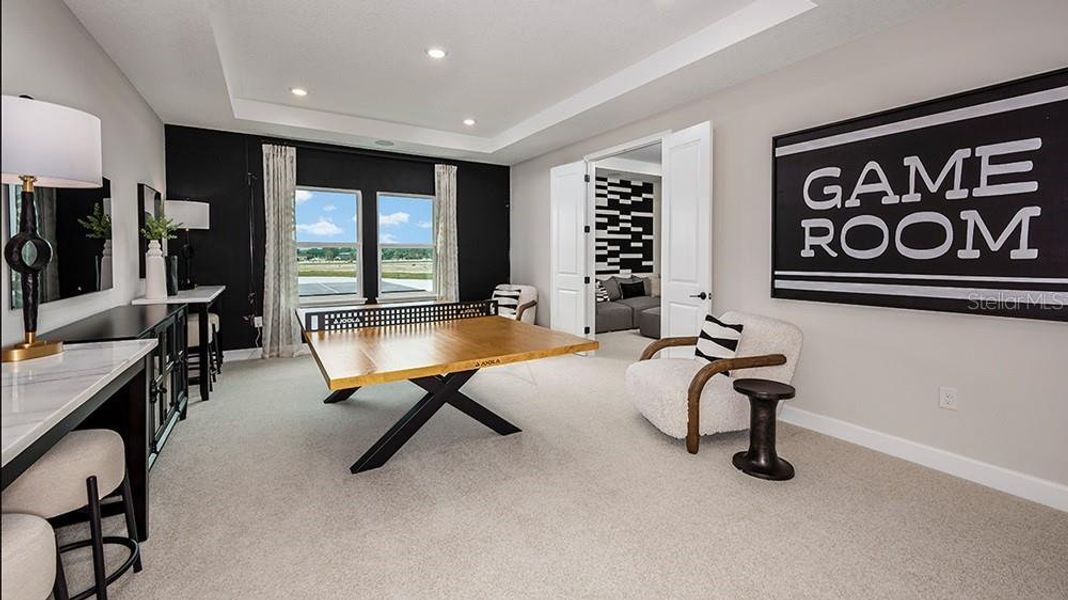 Furnished interior view inside a new home in Lochside, Mount Dora (Image 25). Furnished interior view inside a new home in Lochside, Mount Dora (Image 25).