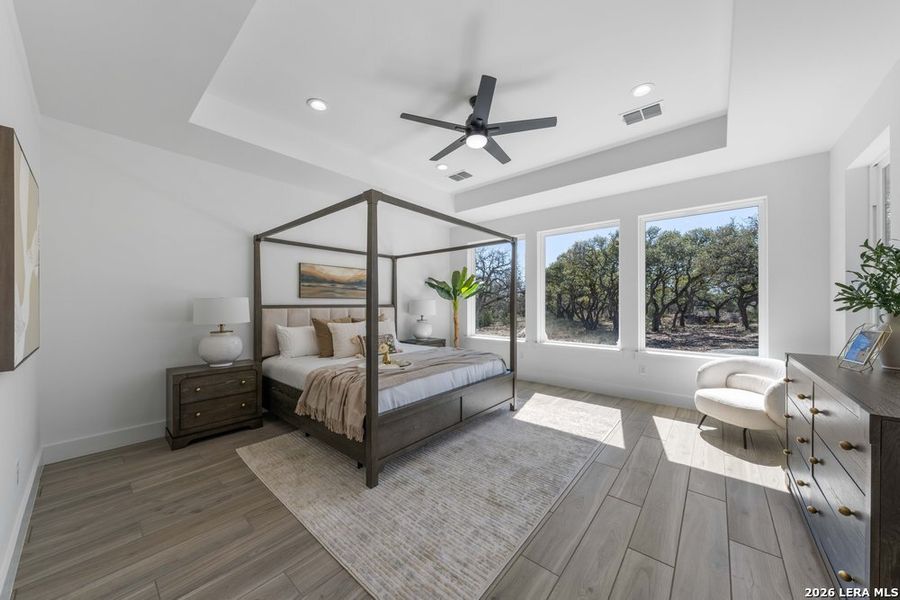 Furnished interior view inside a new home in , Bulverde (Image 48).