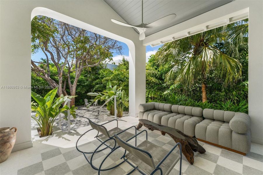 Furnished interior view inside a new home in , Key Biscayne (Image 5). Furnished interior view inside a new home in , Key Biscayne (Image 5).