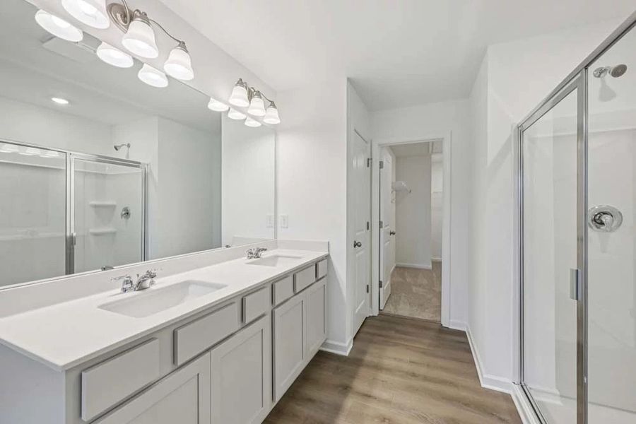 Primary Bathroom featuring Milan Collection Finishes