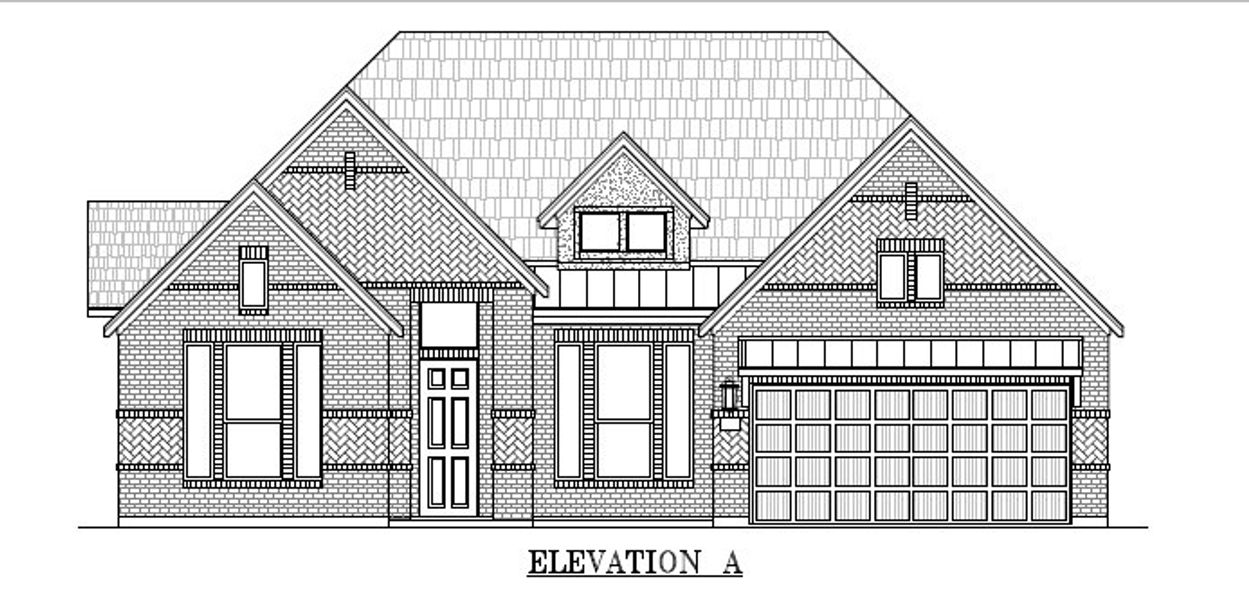 Exterior rendering of this home design in Lariat, Liberty Hill, TX (Image 32).
