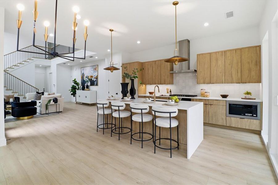 Furnished interior view inside a new home in , Dallas (Image 8).