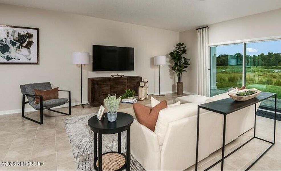 Furnished interior view inside a new home in Coopers Meadow, Jacksonville (Image 5). Furnished interior view inside a new home in Coopers Meadow, Jacksonville (Image 5).