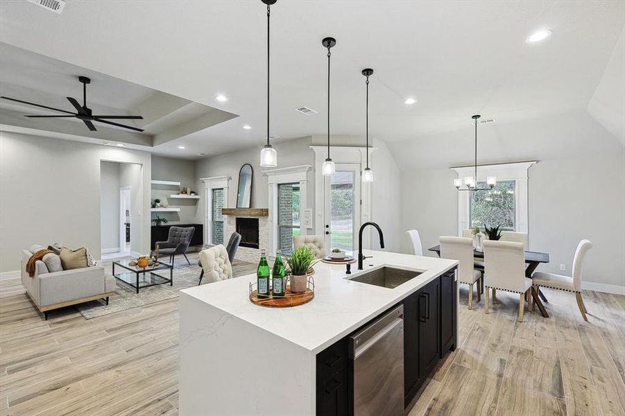 Furnished interior view inside a new home in , Weatherford (Image 14). Furnished interior view inside a new home in , Weatherford (Image 14).