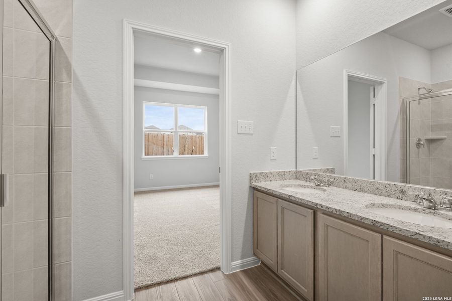 Furnished interior view inside a new home in Hunters Ranch, San Antonio (Image 6).