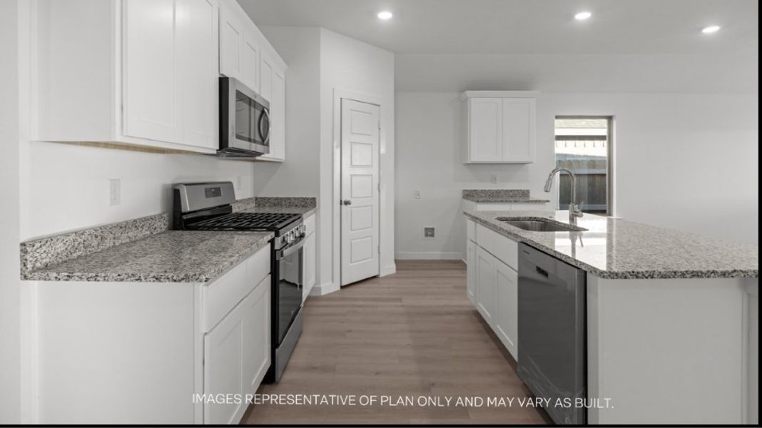 Furnished interior view inside a new home in Overlook West, Wolfforth (Image 2).