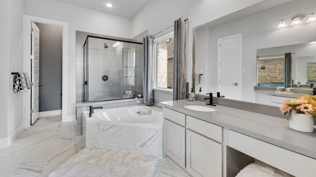 Representative furnished interior of a home built from the Magnolia by Brightland Homes in Anna Ranch, Anna (Image 13).