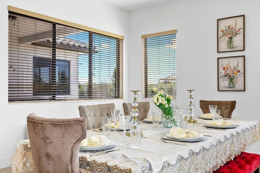 View of dining space