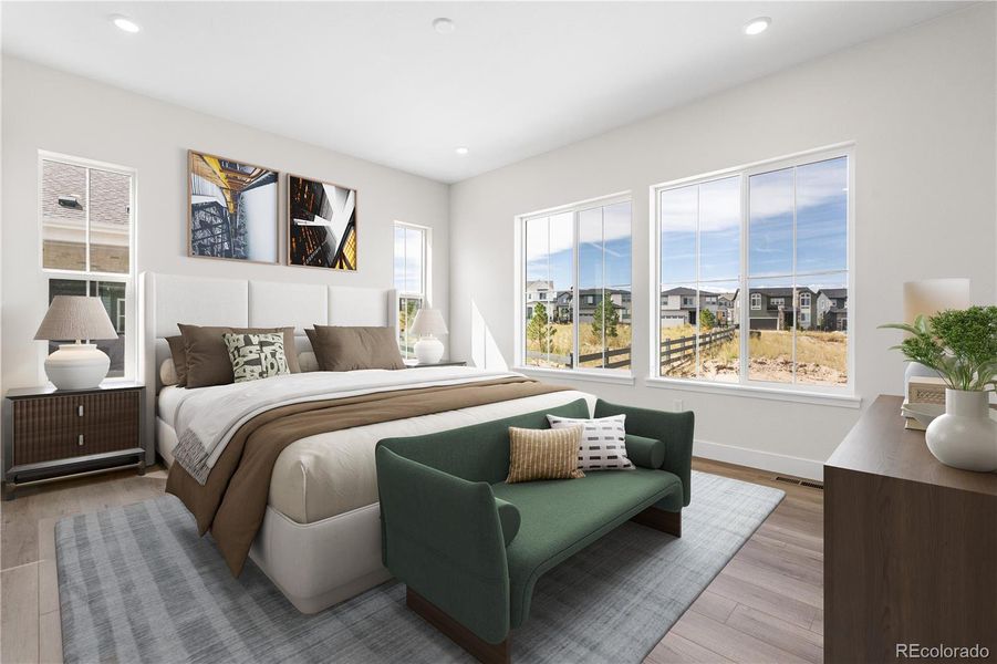 Furnished interior view inside a new home in Reserve at The Canyons, Castle Pines (Image 6).