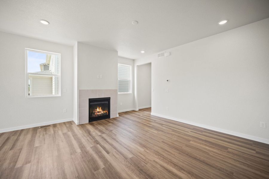 Representative unfurnished interior of a home built from the Fir by View Homes in Aspen Ranch, Fountain (Image 21).