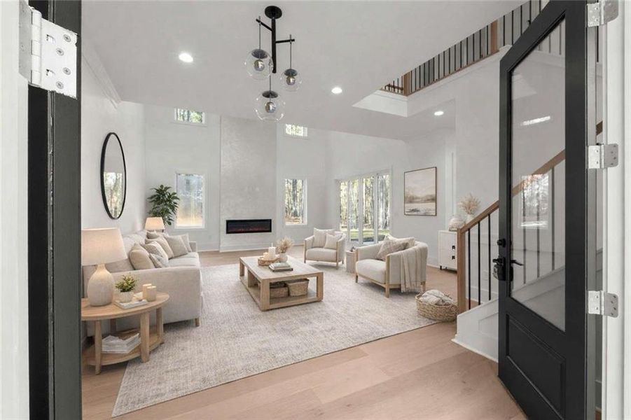 Furnished interior view inside a new home in , Conyers (Image 13).