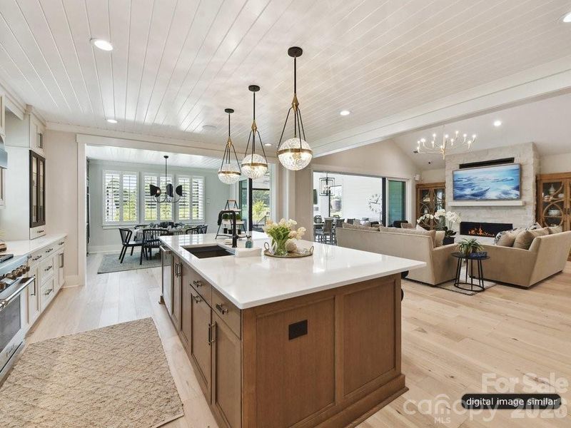 Furnished interior view inside a new home in , Charlotte (Image 18).