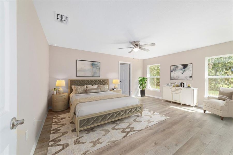 Furnished interior view inside a new home in , Dunnellon (Image 9).
