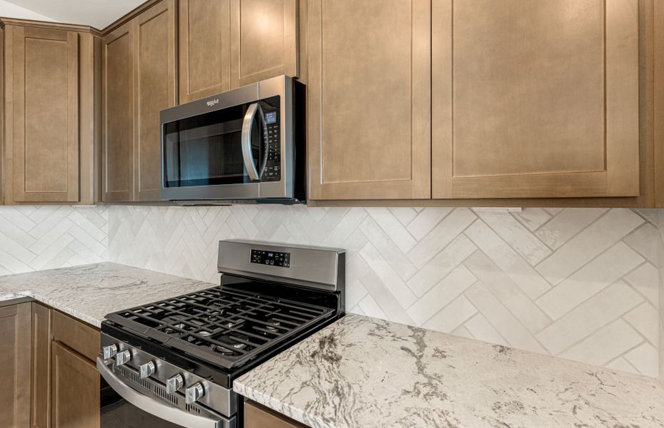 Representative interior finishes for a home built from the Rimini by Pulte Homes in Blossom Rock, Apache Junction (Image 12). Representative interior finishes for a home built from the Rimini by Pulte Homes in Blossom Rock, Apache Junction (Image 12).