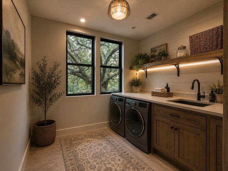 Furnished interior view inside a new home in , Austin (Image 8).