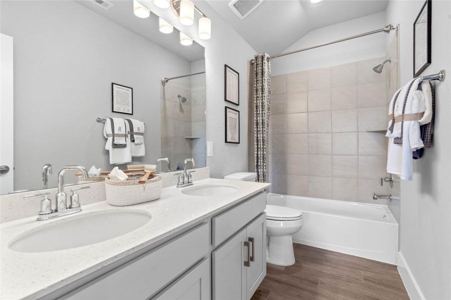 Furnished interior view inside a new home in Montgomery Ridge, Montgomery (Image 17). Furnished interior view inside a new home in Montgomery Ridge, Montgomery (Image 17).