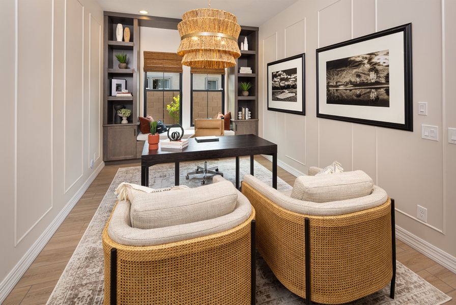 Representative furnished interior of a home built from the Heron by Taylor Morrison in Verdin Odyssey Collection, Phoenix (Image 18).