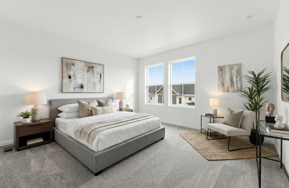 Furnished interior view inside a new home in Trailstone Townhomes - The Westerly Collection, Arvada (Image 5).
