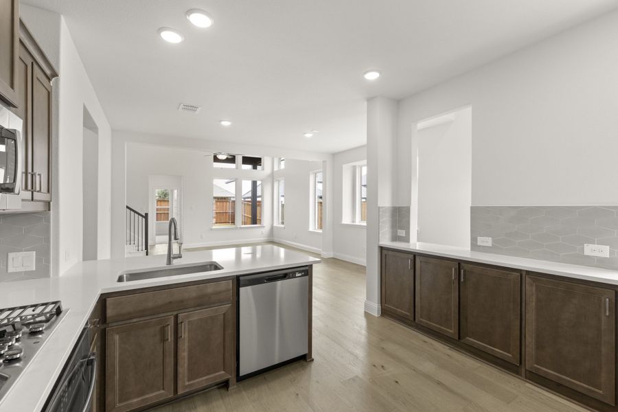 Furnished interior view inside a new home in The Reserve at Spiritas Ranch, Little Elm (Image 8).