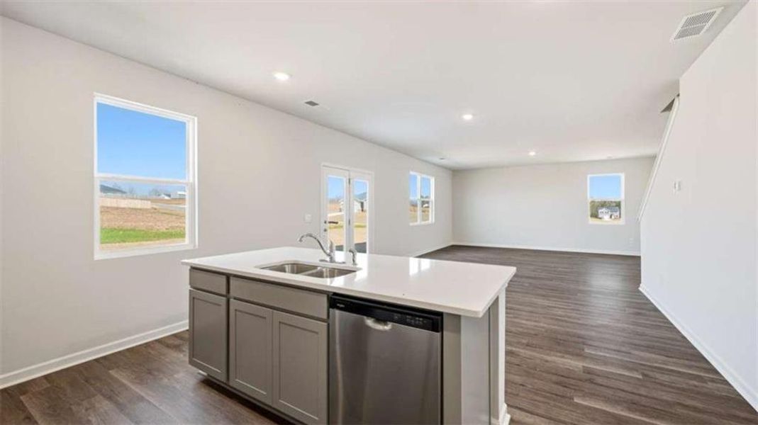 Furnished interior view inside a new home in Poplar Preserve, Newnan (Image 10). Furnished interior view inside a new home in Poplar Preserve, Newnan (Image 10).