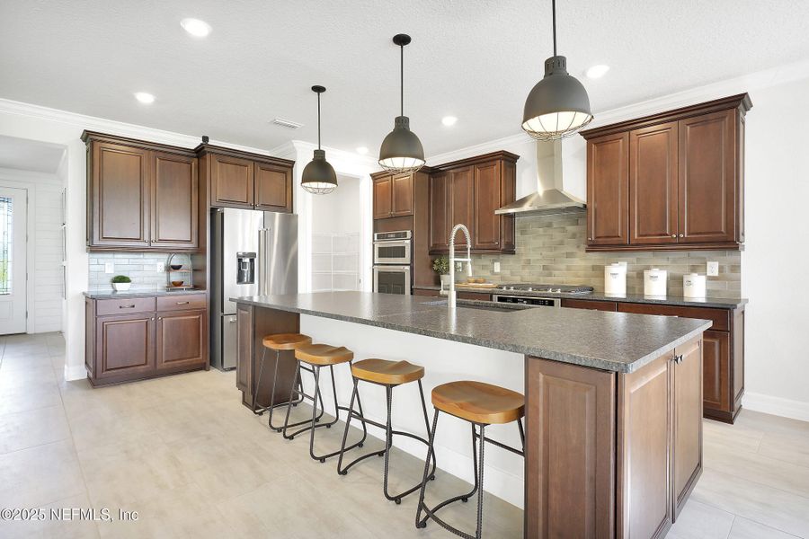 Furnished interior view inside a new home in Del Webb Wildlight, Yulee (Image 9).