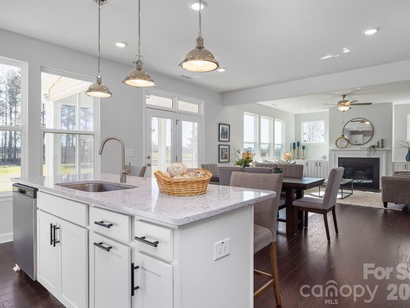Furnished interior view inside a new home in Enclave at Belmont, Belmont (Image 10).