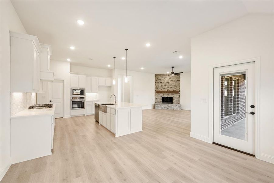 Furnished interior view inside a new home in Meadow Vista 60-65, Anna (Image 9). Furnished interior view inside a new home in Meadow Vista 60-65, Anna (Image 9).