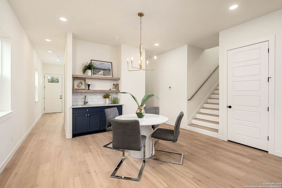 Furnished interior view inside a new home in , San Antonio (Image 32).