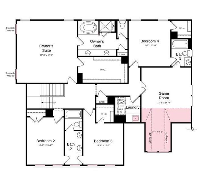 Additional Highlights Include: tray ceiling and gas fireplace at gathering room, sunroom, additional windows.
