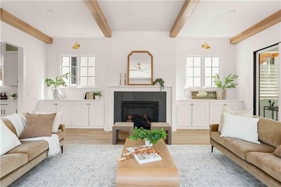 Furnished interior view inside a new home in , Atlanta (Image 12). Furnished interior view inside a new home in , Atlanta (Image 12).