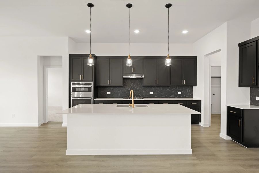 Kitchen featuring the Noir Collection Kitchen featuring the Noir Collection