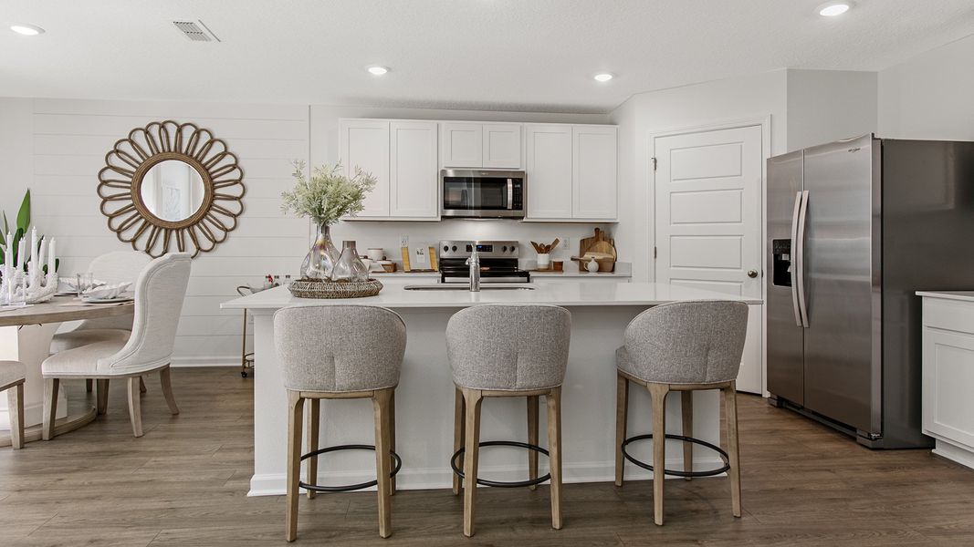 Furnished interior view inside a new home in Copes Landing, Jacksonville (Image 9). Furnished interior view inside a new home in Copes Landing, Jacksonville (Image 9).