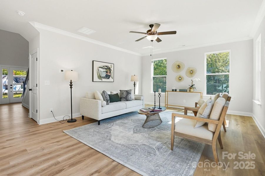 Furnished interior view inside a new home in , Charlotte (Image 12).