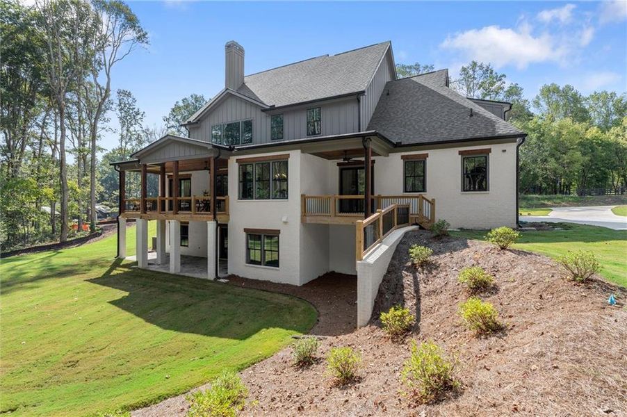 Exterior details and patio area of a home in , Canton (Image 39).