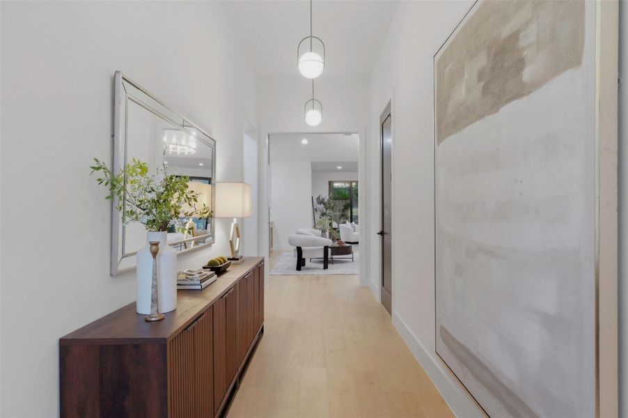 Thoughtfully designed one-story floor plan offering 4 bedrooms, 4.5 bathrooms, and exceptional functionality.