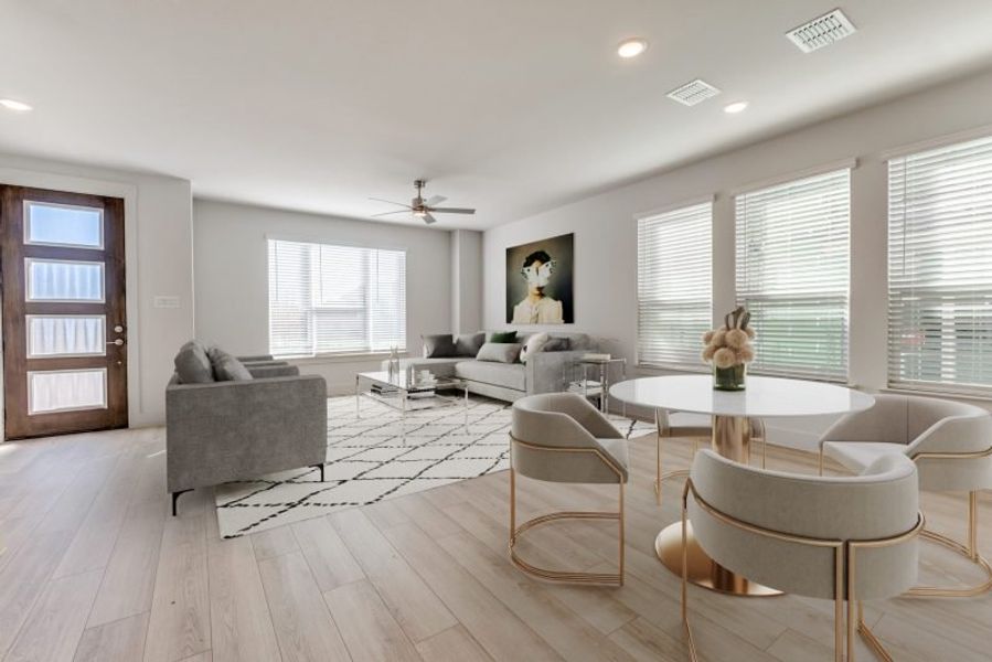 Furnished interior view inside a new home in Talia, Mesquite (Image 9). Furnished interior view inside a new home in Talia, Mesquite (Image 9).