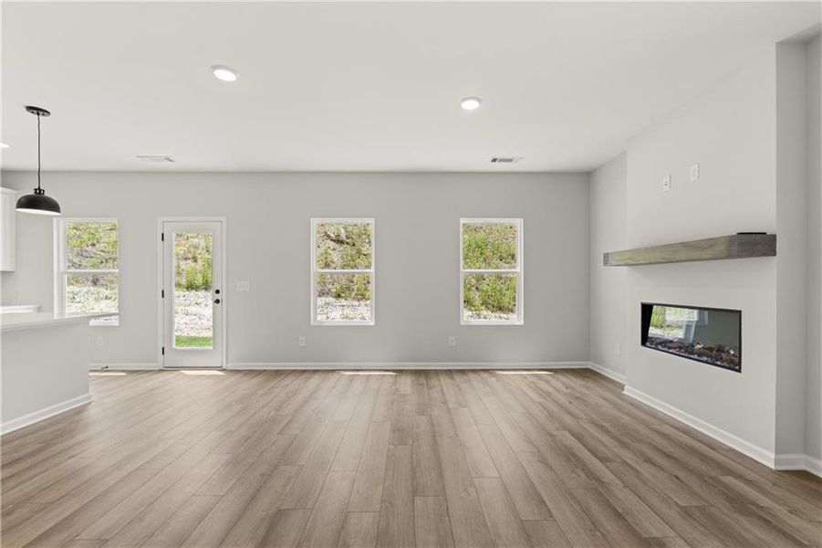 Spacious, unfurnished interior of a new home in The Bluffs, Canton (Image 14).