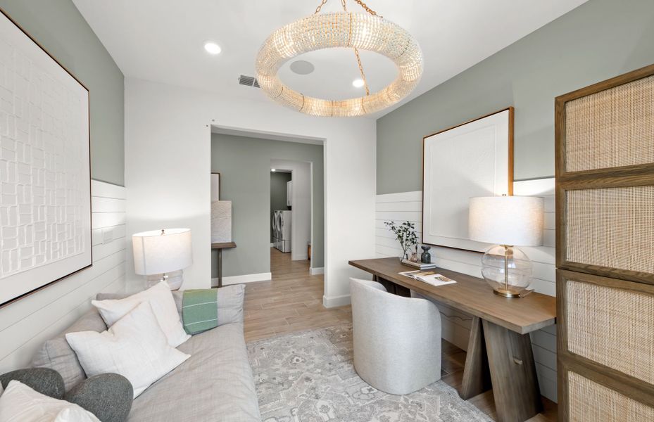 Representative furnished interior of a home built from the Palmary by Pulte Homes in Shores at Stillwater, Englewood (Image 16).