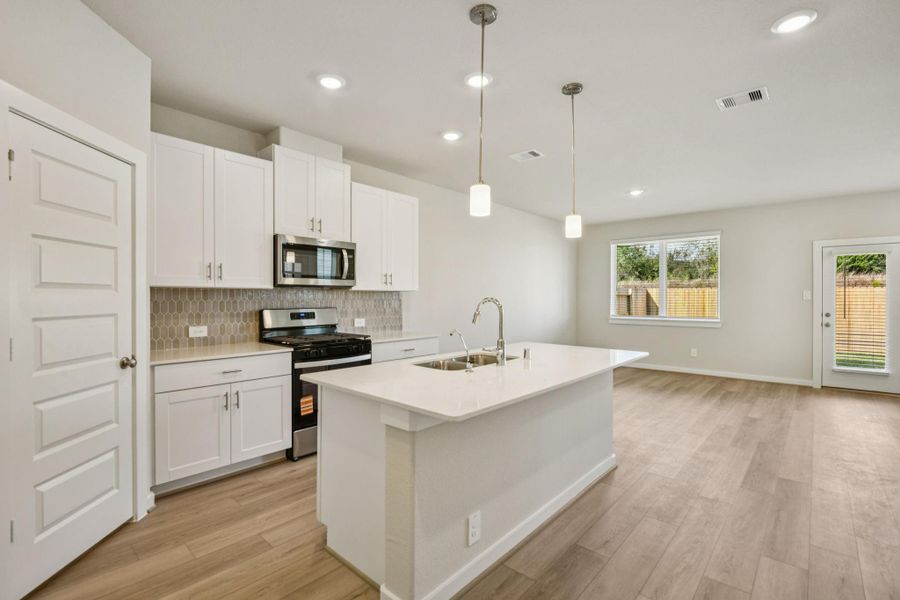 Furnished interior view inside a new home in Kemah Crossing - City Series, Kemah (Image 8).