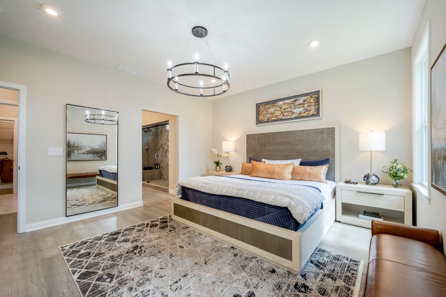 Representative furnished interior of a home built from the Charles by Fischer Homes in Twin Lakes, Hoschton (Image 49).