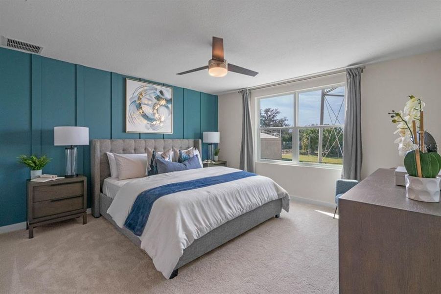 Furnished interior view inside a new home in , St. Cloud (Image 17). Furnished interior view inside a new home in , St. Cloud (Image 17).