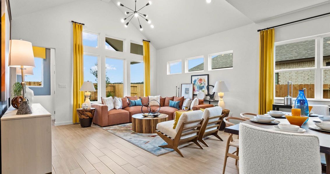 Furnished interior view inside a new home in Meyer Ranch, New Braunfels (Image 8).